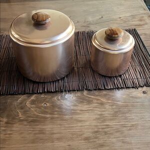 Vintage Mirro canister set